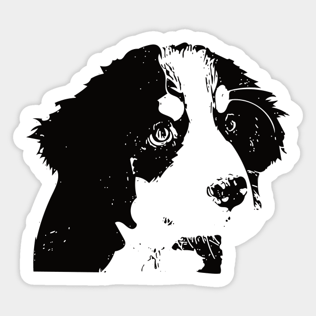 Bernese Mountain Dog Sticker by DoggyStyles